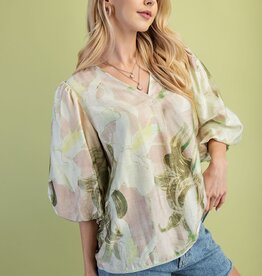 Lily Floral V-Neck Top