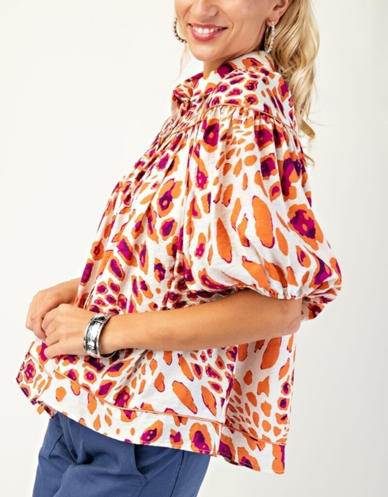 Safari Leopard Top