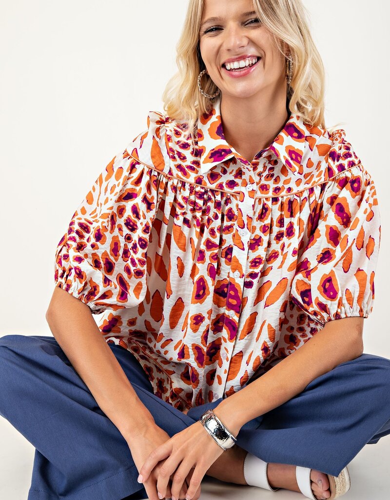 Safari Leopard Top