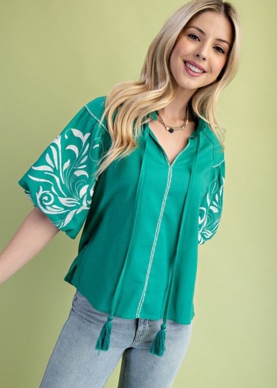 Maggy May Tie Neck Top