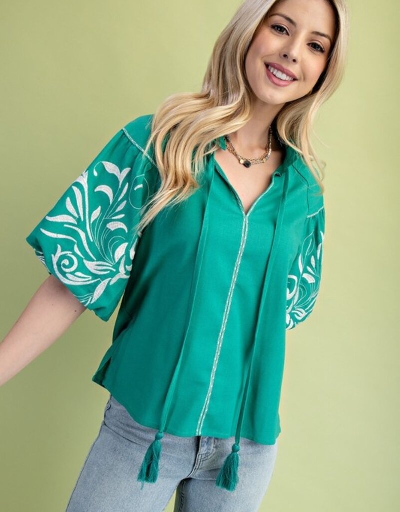 Maggy May Tie Neck Top