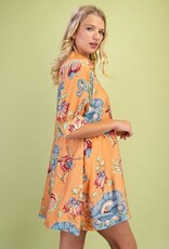 Floral Print Shirt Dress