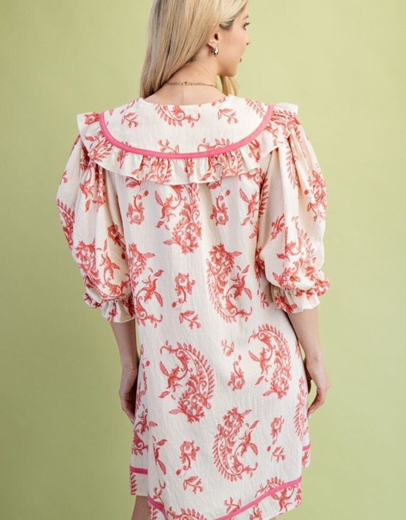 Southern Grace Dress With Peter Pan Collar