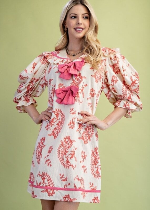 Southern Grace Dress With Peter Pan Collar