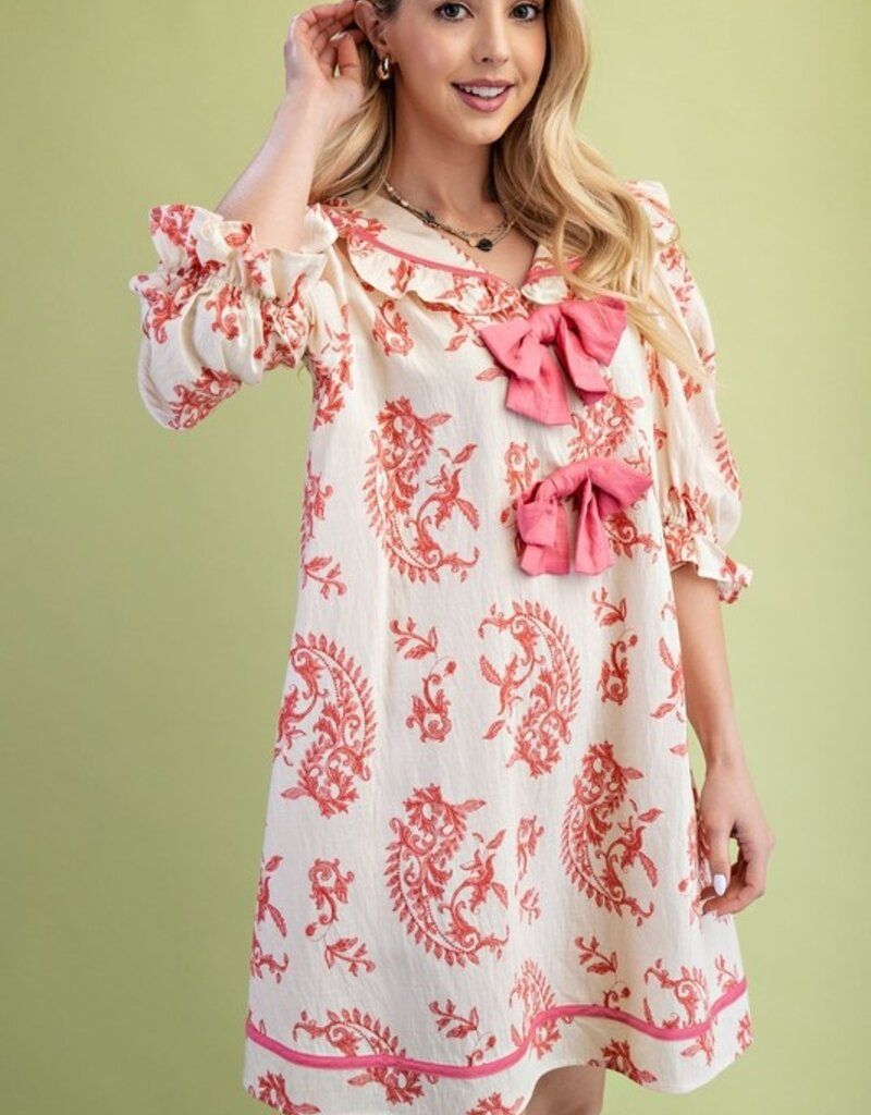 Southern Grace Dress With Peter Pan Collar