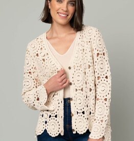 Circles of Fun Crochet Cardigan