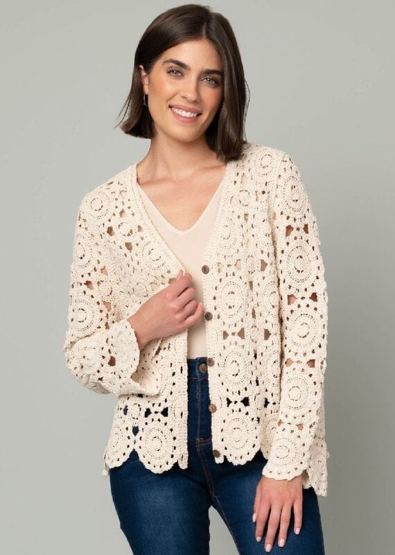 Circles of Fun Crochet Cardigan