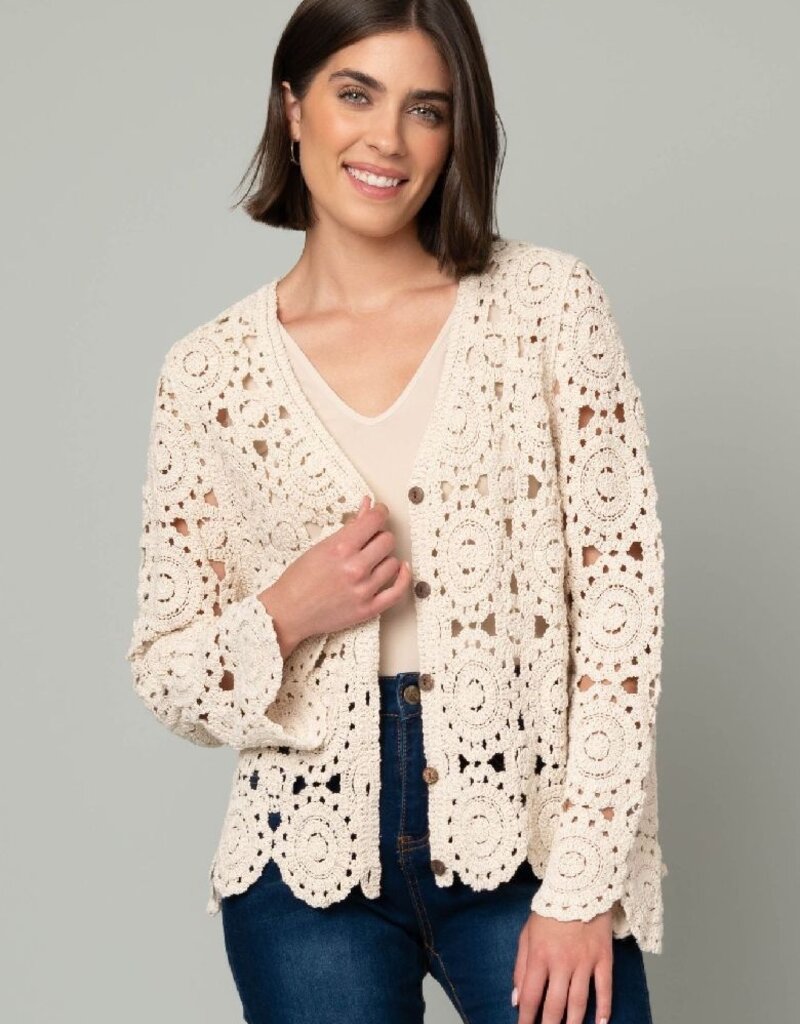 Circles of Fun Crochet Cardigan