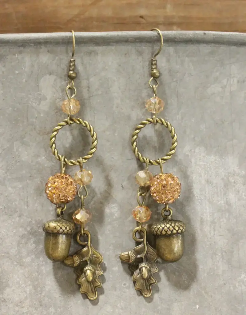 All About the Nutty Acorns Dangle Drop Earrings