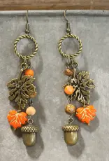 Nuts About Fall Season Dangle Earrings