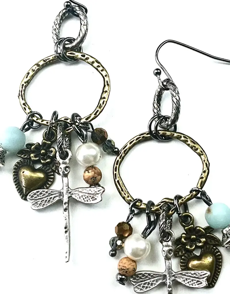 Dragonfly & Charms Dangles