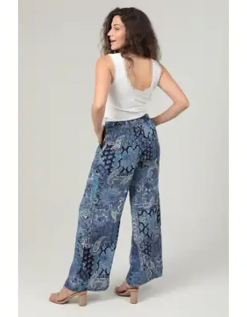 Paisley Patchwork Wide Leg Pant