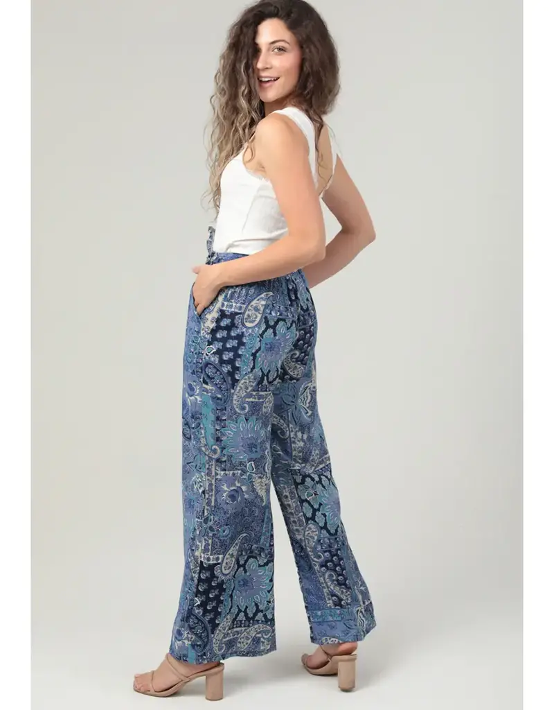 Paisley Patchwork Wide Leg Pant