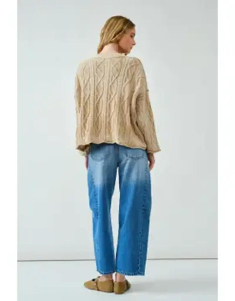 Oversized Cable Cardigan