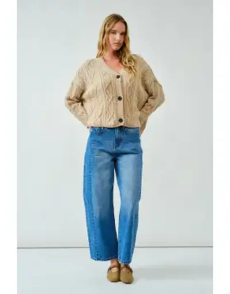Oversized Cable Cardigan