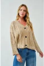 Oversized Cable Cardigan