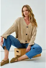 Oversized Cable Cardigan
