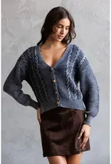 Candy Cable Knit Cardigan