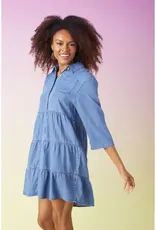 Marissa Tiered Chambray Dress