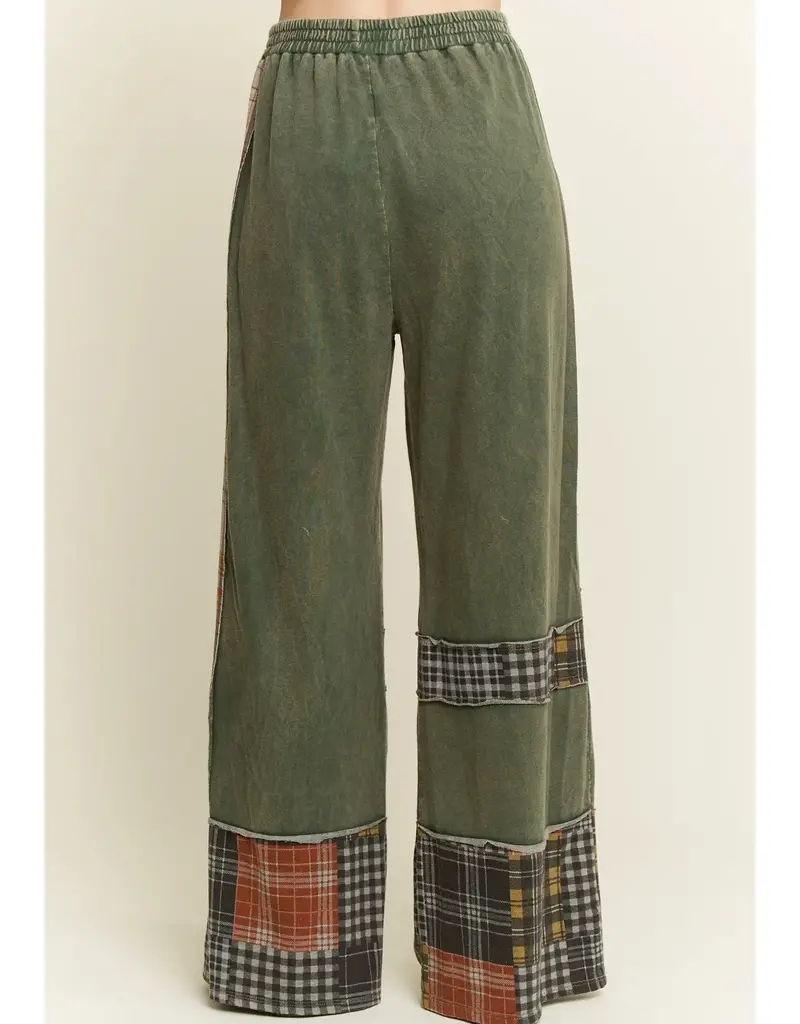 Daisy Plaid Mineral Wash Pant