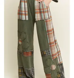 Daisy Plaid Mineral Wash Pant