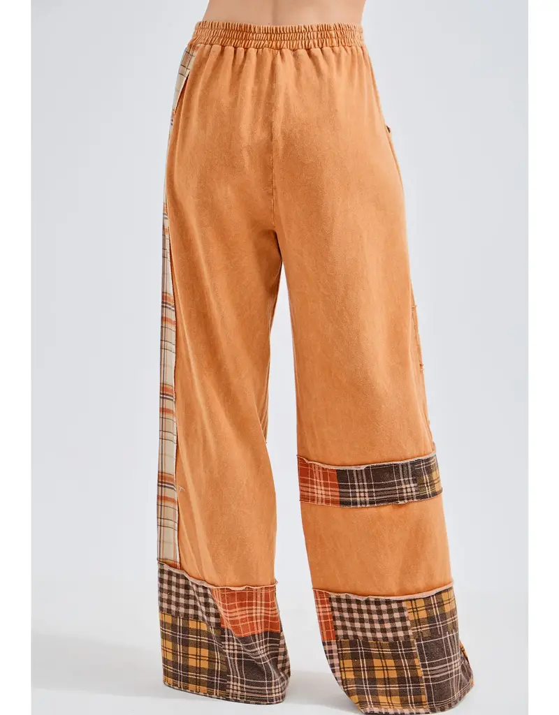 Daisy Plaid Mineral Wash Pant