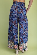 Rachel Mixed Print Wide Leg Pant