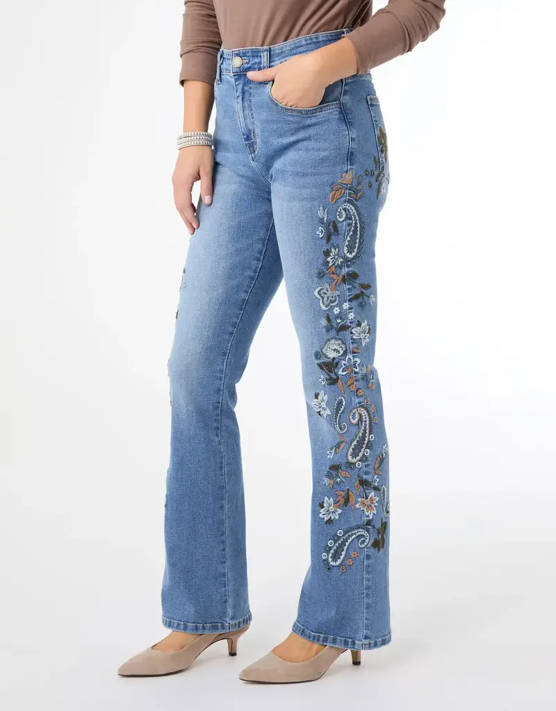 Everstretch Baby Bootcut with Side Embroidery