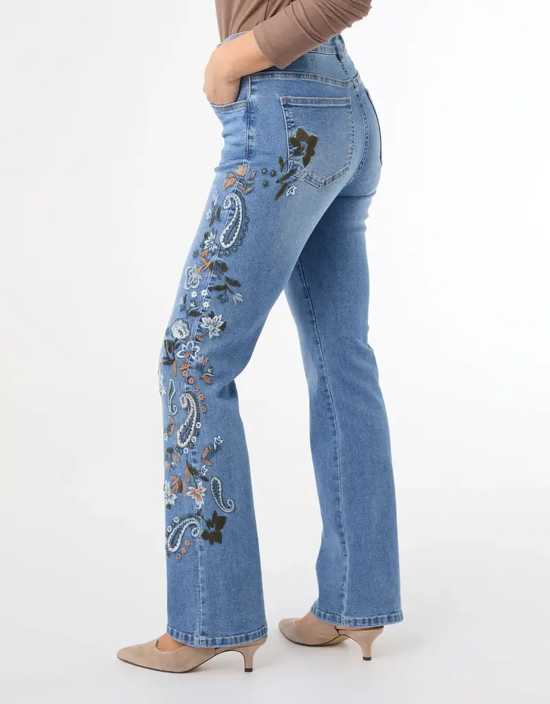 Everstretch Baby Bootcut with Side Embroidery