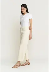 High Rise  Wide Crop Raw Hem