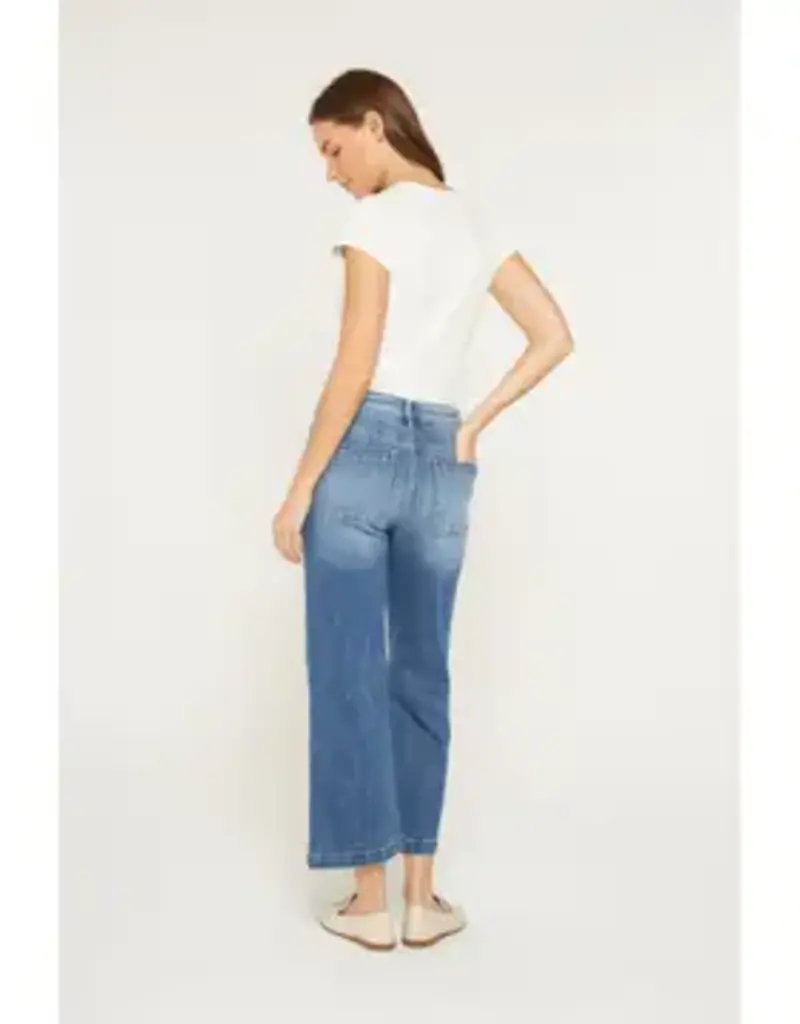 HIGH RISE CROPPED WIDE LEG WITH PATCH PKT