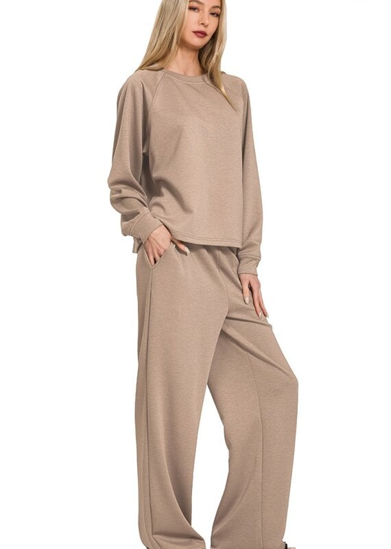 Scuba Crewneck Pullover & Pants 2 Piece Set