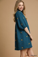 Sunflowers In Bloom Corduroy Dress