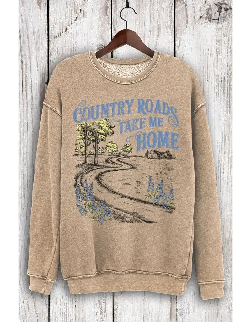 Country Roads Take Me Home Mineral Sweatshirt
