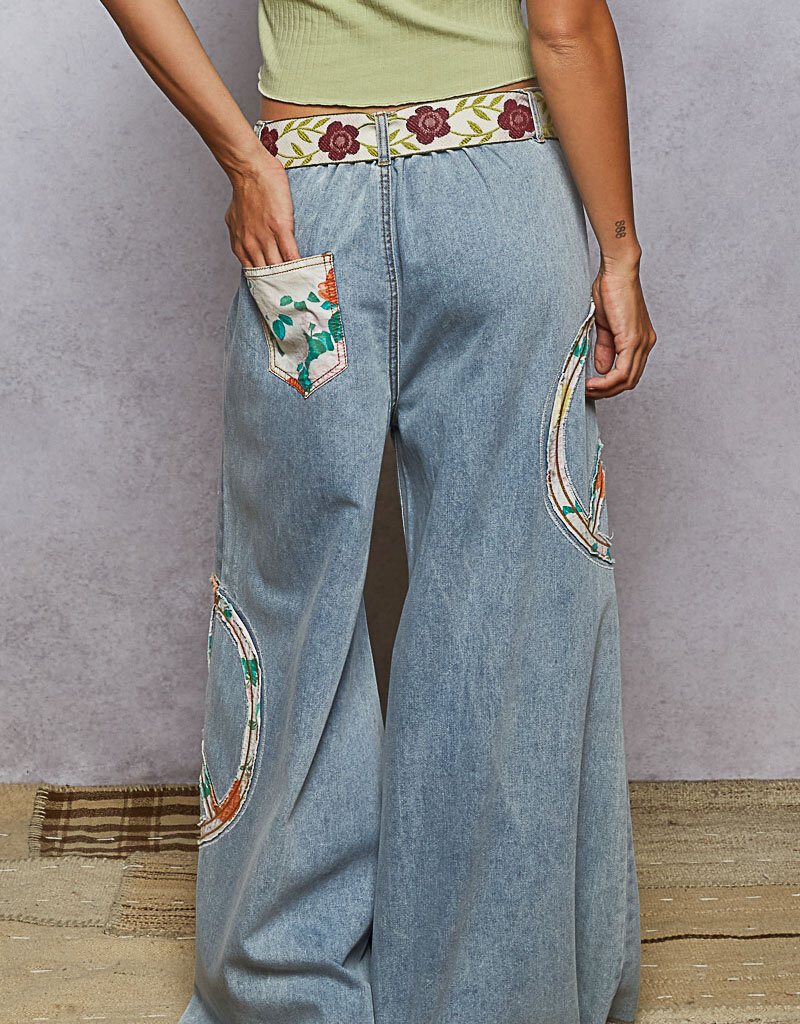 Peace Patch Wide Jean