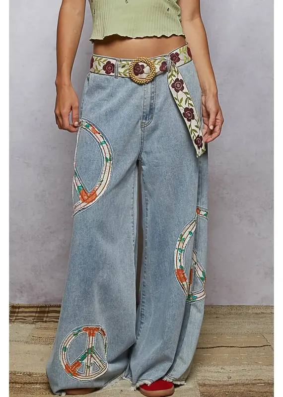 Peace Patch Wide Jean