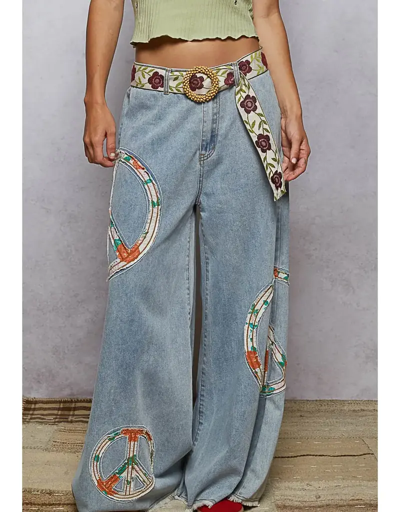 Peace Patch Wide Jean