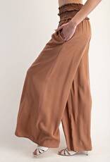 Smocked Wide Leg Pants
