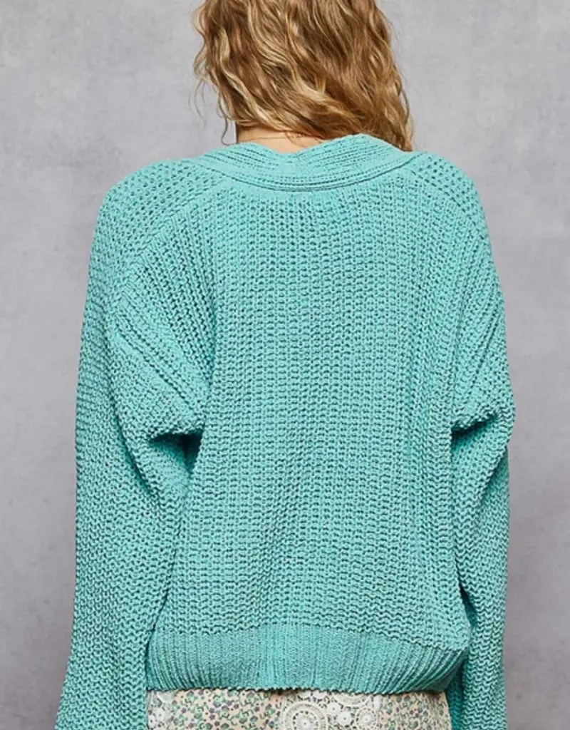 Sweet Flower Button Front Cardigan