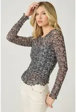 Lettuce Hem Mesh Top