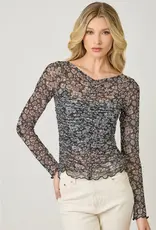 Lettuce Hem Mesh Top