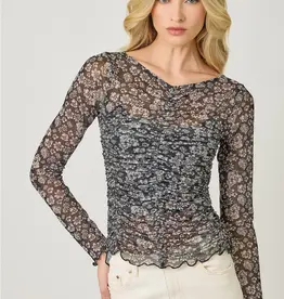 Lettuce Hem Mesh Top