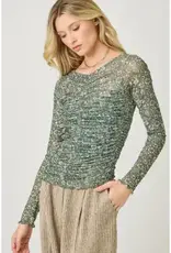Lettuce Hem Mesh Top