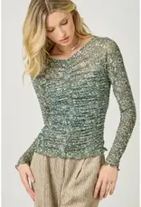 Lettuce Hem Mesh Top