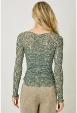 Lettuce Hem Mesh Top