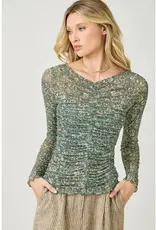 Lettuce Hem Mesh Top