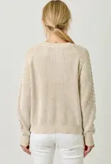 Soft Cotton Washed Cable Sweater