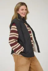 Quilted Zip Up Fleece Lined Puffer Vest
