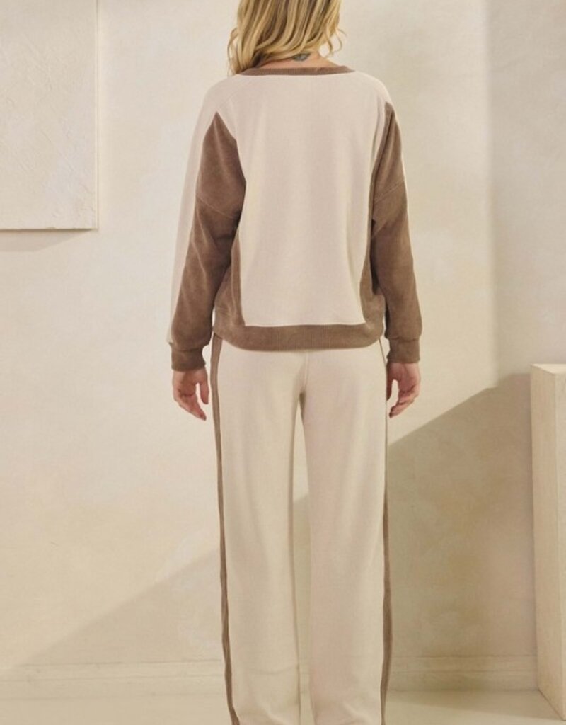 Women's Relaxed Colorblock Corduroy Set