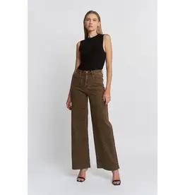 HR Wide Leg Leopard Print Jean